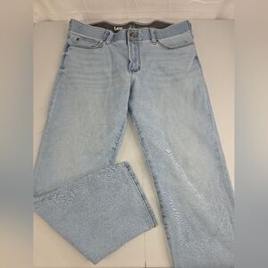 Lee Men's Sky Blue Regular Straight Leg Jeans Size 38x29 CH3281